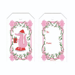 Garland & Gator kerstcadeaukaartjespakket Jolly Berry Christmas Alligators met kerstmuts op