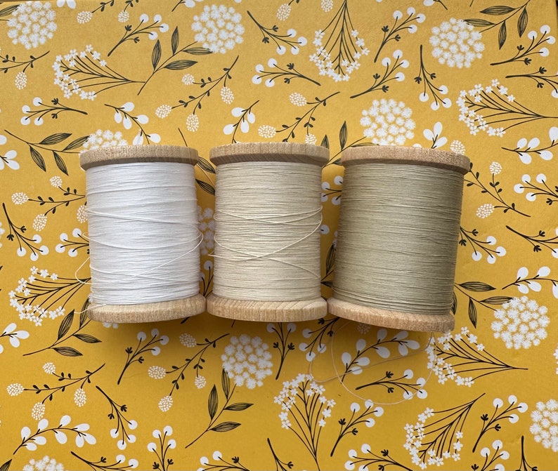 YLI Hand Quilting Thread 500 Yd white, Natural, Ecru, Black, Pink, Gray