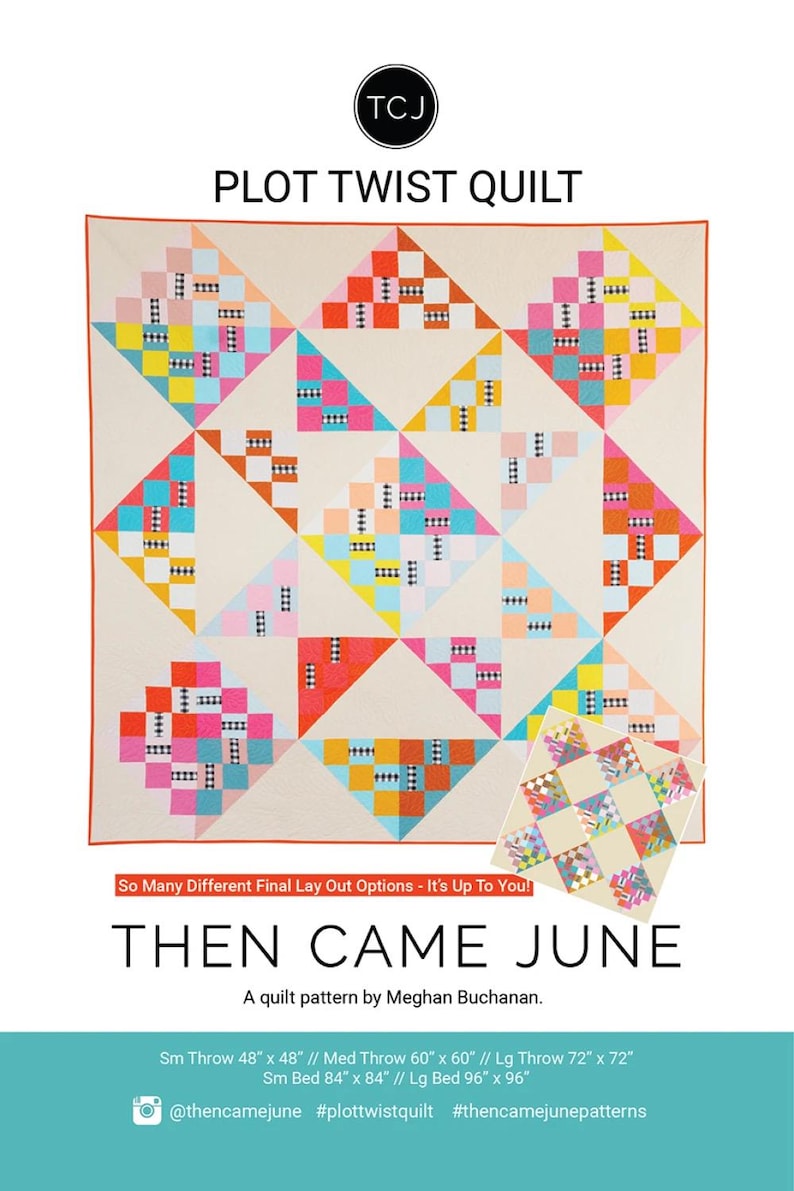 Plot Twist Quilt Pattern by Then Came June - Etsy