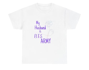 My Husband is BTS ARMY Unisex Heavy Cotton Tee