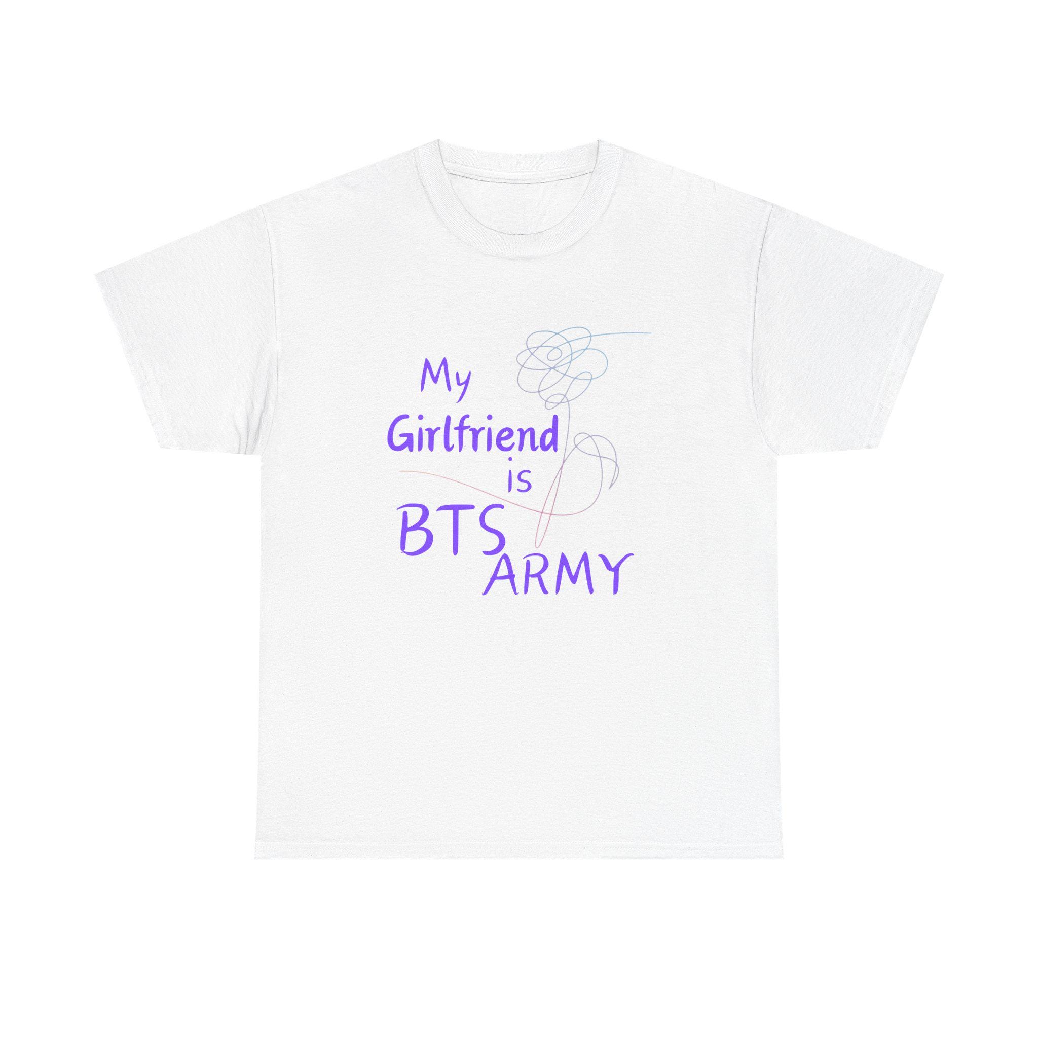 My Girlfriend is BTS ARMY Unisex Heavy Cotton Tee - Etsy