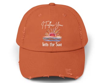 Into the Sun cap | distressed sunburst embroidery