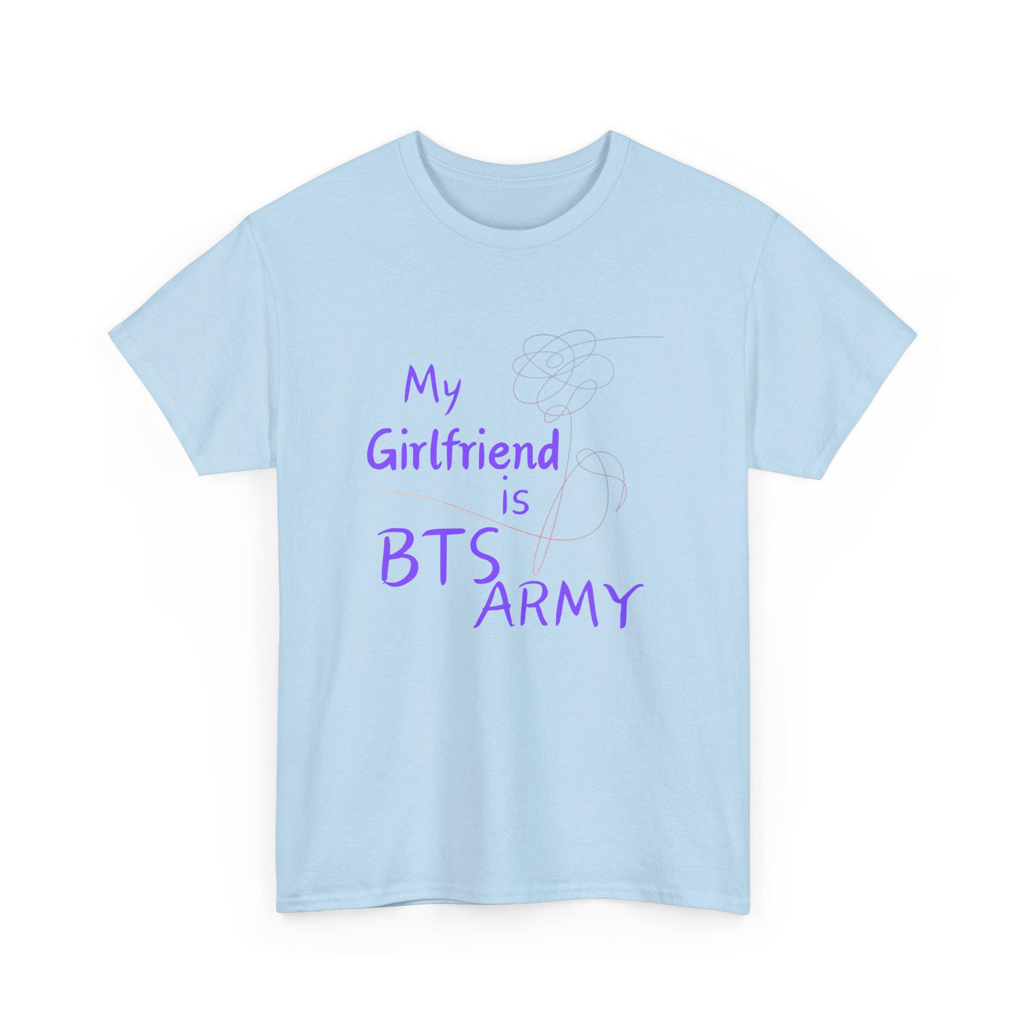 My Girlfriend is BTS ARMY Unisex Heavy Cotton Tee - Etsy