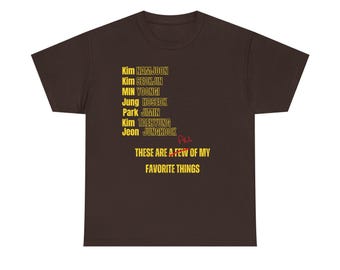 These Are Some of My Favorite Things t-shirt | Names List Graphic Tee