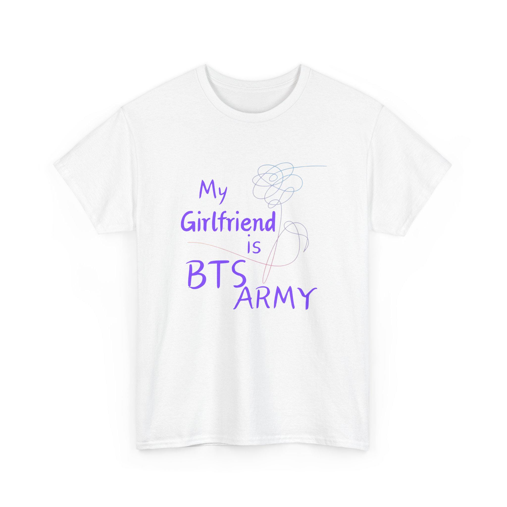 My Girlfriend is BTS ARMY Unisex Heavy Cotton Tee - Etsy