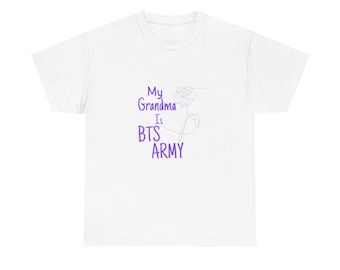 My Grandma Is BTS ARMY Unisex Heavy Cotton Tee
