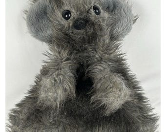 Vintage Furry Huggem's Grey Koala Bär Maus 11 "Plüsch Handpuppe Korea