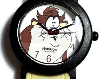 Vintage Armitron Taz Tasmanian Devil Watch Looney Tunes 90s