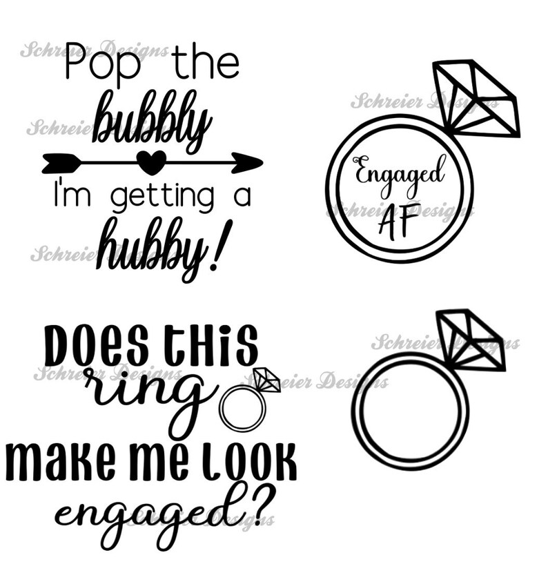 Download Engagement Bundle svg png Engaged AF svg png Does This ...