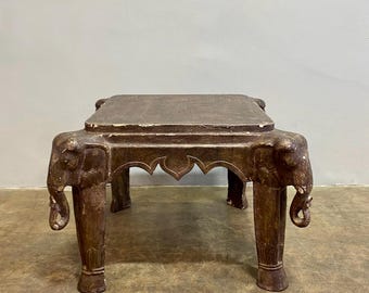 Elephant Vintage Accent Table