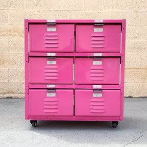 Custom 2 X 3 Locker Basket Unit on Casters, Free U.S. Shipping