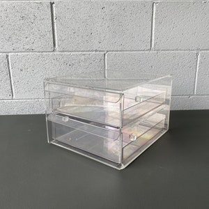 Acrylic Stackable 2 Drawer Organizer