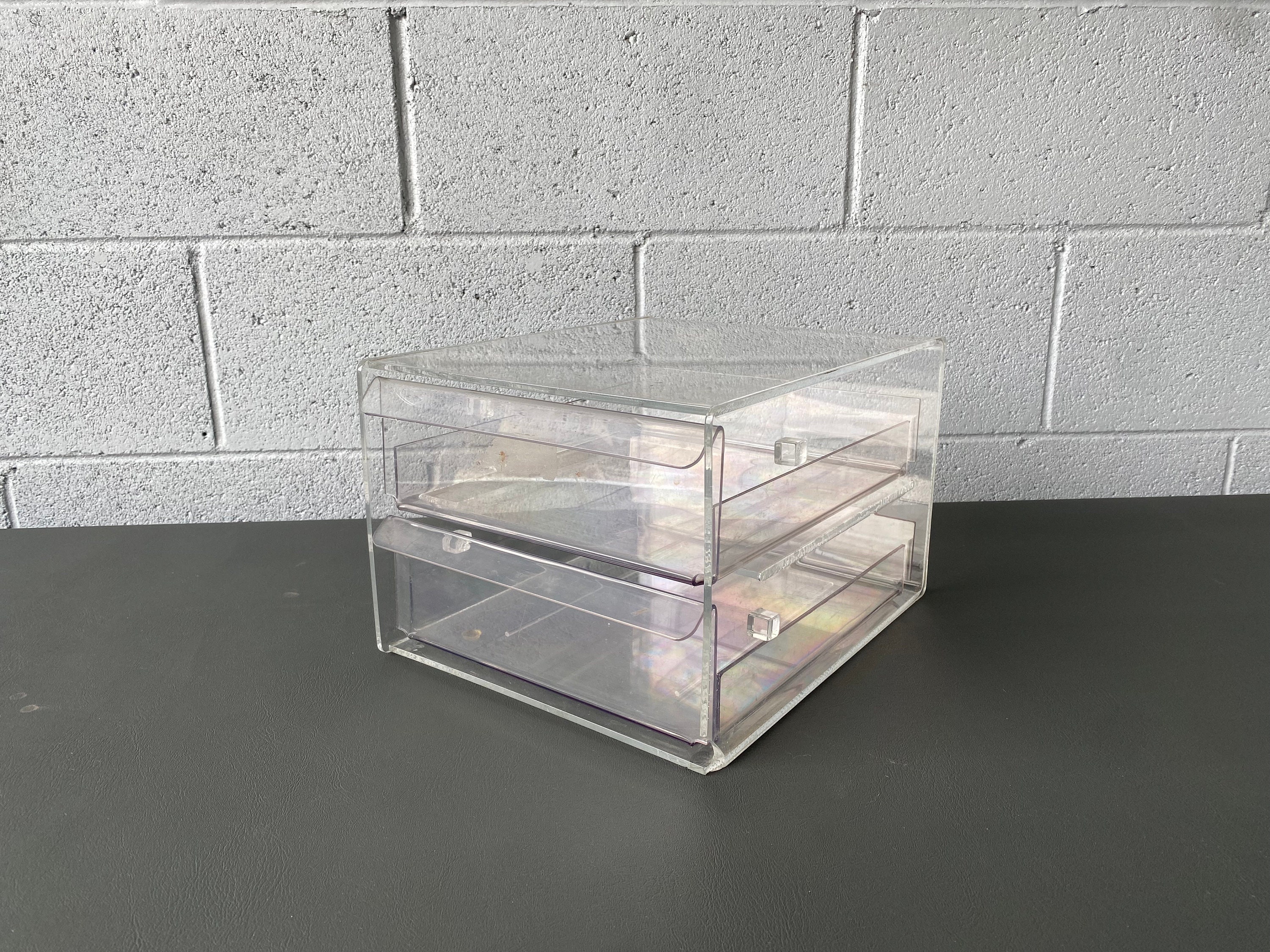 Acrylic Stackable 2 Drawer Organizer 