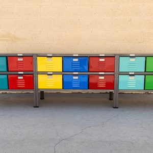Custom Made 7 x 2 Locker Basket Unit in Sherbet Colors, Free U.S. Shipping 画像 3