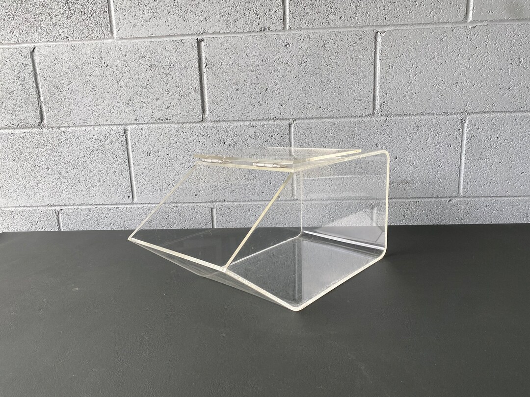 Acrylic Display / Storage Bin W/ Lift Open Top Etsy