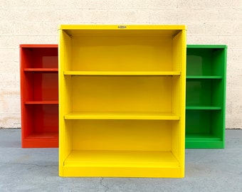 1960s McDowell Craig Tanker Bookcase in Custom Colors, Refinished to Order, Free U.S. Shipping