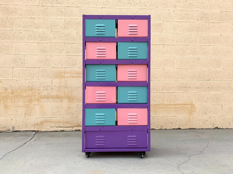 Custom 2 X 6 Locker Basket Tall Boy Unit with Single and Double Wide Baskets, Free U.S. Shipping image 5