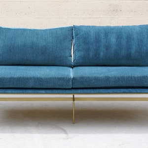 Custom 1960s Inspired Hairpin Sofa by Rehab Vintage Interiors, Free U.S. Shipping image 4