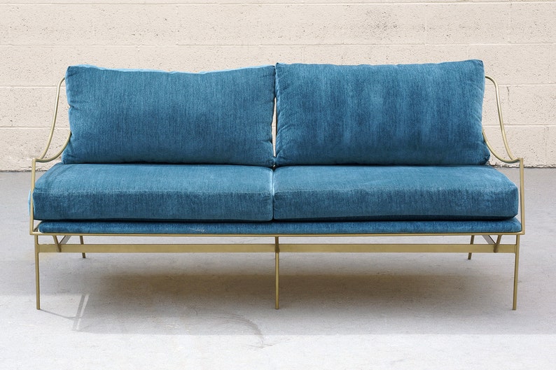 Custom 1960s Inspired Hairpin Sofa by Rehab Vintage Interiors, Free U.S. Shipping image 4