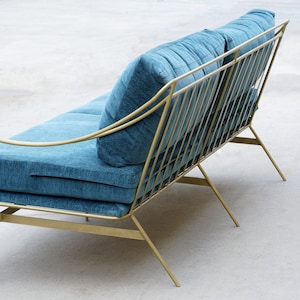 Custom 1960s Inspired Hairpin Sofa by Rehab Vintage Interiors, Free U.S. Shipping image 3