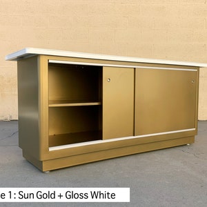 Rehab&#39;s Original Tanker Steel Credenza, Made to Order in Custom Colors, Free U.S. Shipping