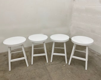 Pollard White Stools, Set of 4