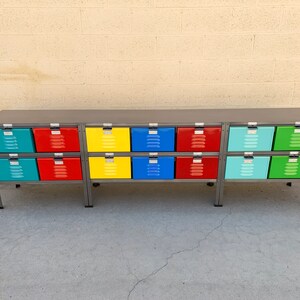 Custom Made 7 x 2 Locker Basket Unit in Sherbet Colors, Free U.S. Shipping 画像 4