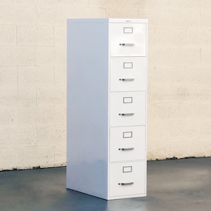 Mid Century Steel File Cabinet, Custom Refinished to Order, Free U.S. Shipping