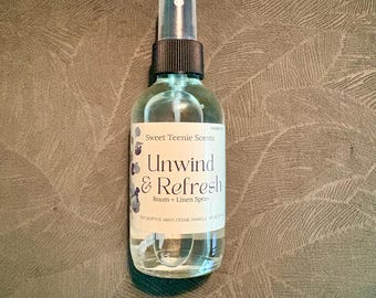 Unwind and Refresh Eucalyptus scent Room + Linen Spray