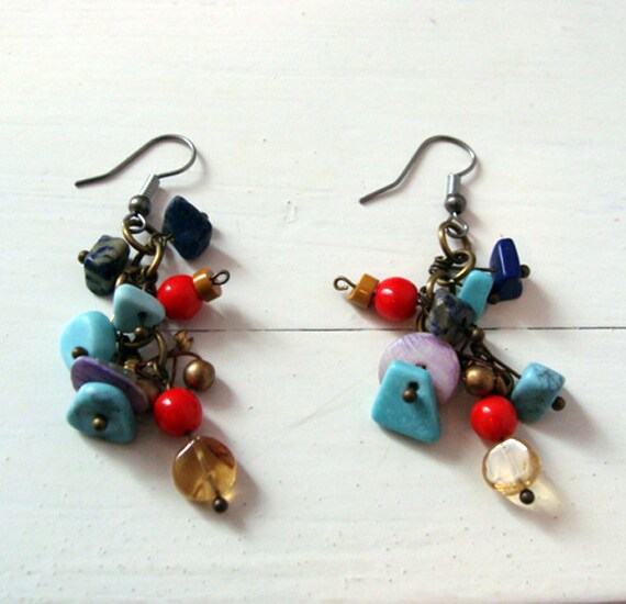 Items similar to Bohemian earrings on Etsy
