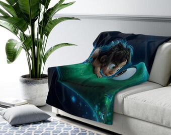 The Good Dinosaur Sherpa Fleece Blanket, Cute Dinosaur Plush Throw, Cozy Kids Blanket, Soft Gift for Her