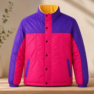 Oliver Tree Inspired 90s Retro Colorblock Windbreaker Jacket