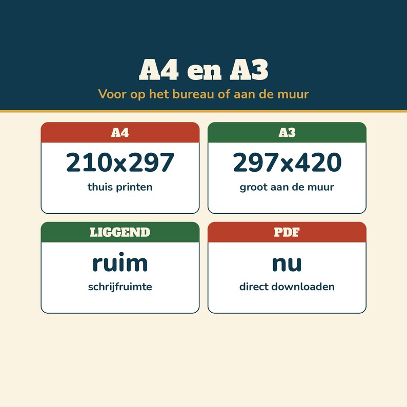 Calendar 2027 Netherlands | Week Numbers, Public Holidays and School Holidays | Fillable PDF A4 and A3 | Annual Calendar Monthly Calendar 2027 image 7