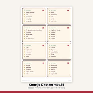Sinterklaas Word Game 40 Cards | 30 Seconds Game | Children's Party Printable | Gift-Giving Evening PDF image 10