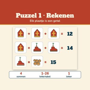 Sinterklaas Escape Room Kinderen 8-12 | Pakjesavond Spel Printable | 6 Puzzels, Hints & Antwoorden | PDF Nederlands image 3