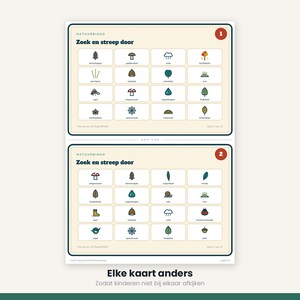 Kids Party Printable | Autumn Scavenger Hunt and Nature Bingo | Outdoor Games for Children | Dutch PDF image 10