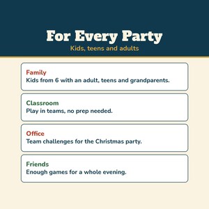 Christmas Minute Games, 24 One Minute Party Games Printable, Christmas Party Games for Kids and Adults, Family, Classroom, Office Party image 10