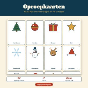 Paquete de juegos navideños en neerlandés | Bingo navideño (50 cartones), 30 segundos de Navidad, concurso navideño (60 preguntas), bingo musical navideño | Juego imprimible para la cena de Navidad imagen 7