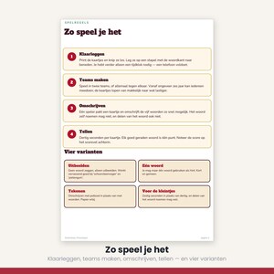 Sinterklaas Word Game 40 Cards | 30 Seconds Game | Children's Party Printable | Gift-Giving Evening PDF image 6