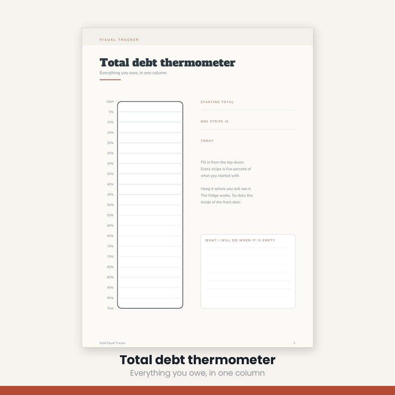 Debt Payoff Tracker Spreadsheet | Debt Snowball Avalanche Calculator Excel Google Sheets | Debt Free Planner Printable | Instant Download image 12