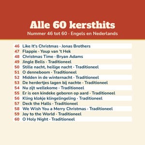 Christmas Music Bingo 60 Christmas Hits 50 Cards | Music Bingo Christmas Dutch Printable | Christmas Drinks, Christmas Party, Family, New Year's Eve image 11