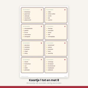Sinterklaas Word Game 40 Cards | 30 Seconds Game | Children's Party Printable | Gift-Giving Evening PDF image 7