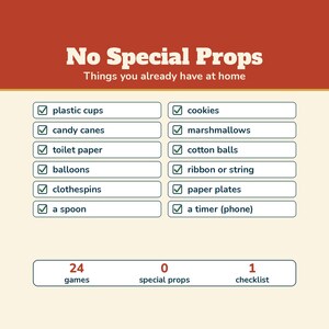Christmas Minute Games, 24 One Minute Party Games Printable, Christmas Party Games for Kids and Adults, Family, Classroom, Office Party image 6