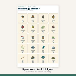 Kids Party Printable | Autumn Scavenger Hunt and Nature Bingo | Outdoor Games for Children | Dutch PDF image 7