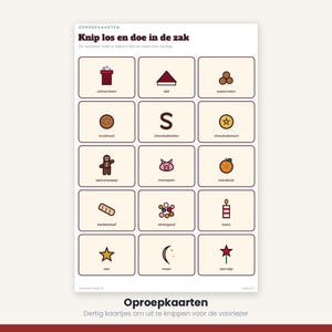 Sinterklaas Bingo 50 Cards | Children's Party Printable | Gift-Giving Evening Game Dutch | PDF Download image 12