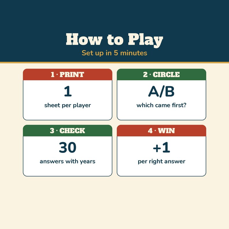 Christmas Which Came First Game, Printable Christmas Trivia, Holiday Trivia for Adults Teens Seniors, Office Christmas Party Game image 4
