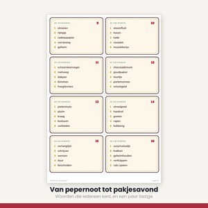 Sinterklaas Word Game 40 Cards | 30 Seconds Game | Children's Party Printable | Gift-Giving Evening PDF image 8