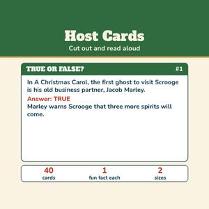 Christmas True or False Game, Printable Christmas Trivia with Fun Facts, Holiday Trivia for Kids Adults Seniors, Class or Office Party Bild 5