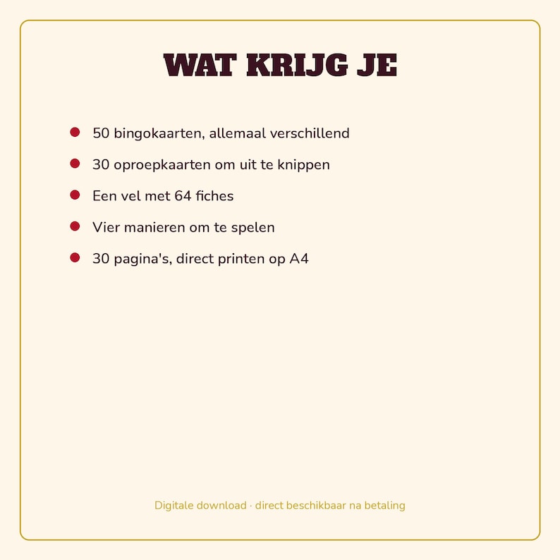 Sinterklaas Bingo 50 Cards | Children's Party Printable | Gift-Giving Evening Game Dutch | PDF Download image 4
