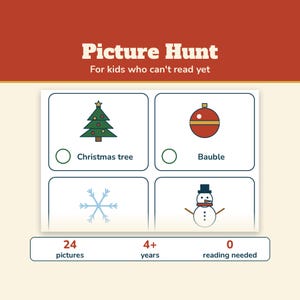 Christmas Scavenger Hunt for Kids, Printable Treasure Hunt Riddles, Christmas Clue Cards, Indoor Christmas Game, Picture Hunt image 4